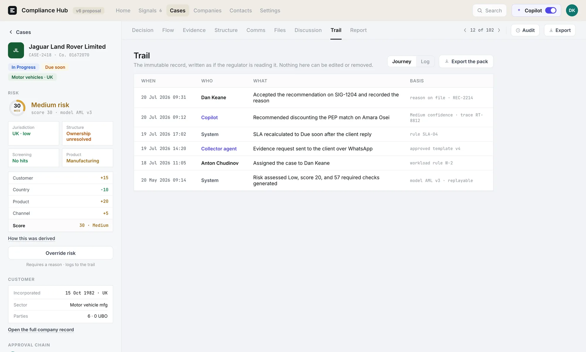 Case management and governance walkthrough
